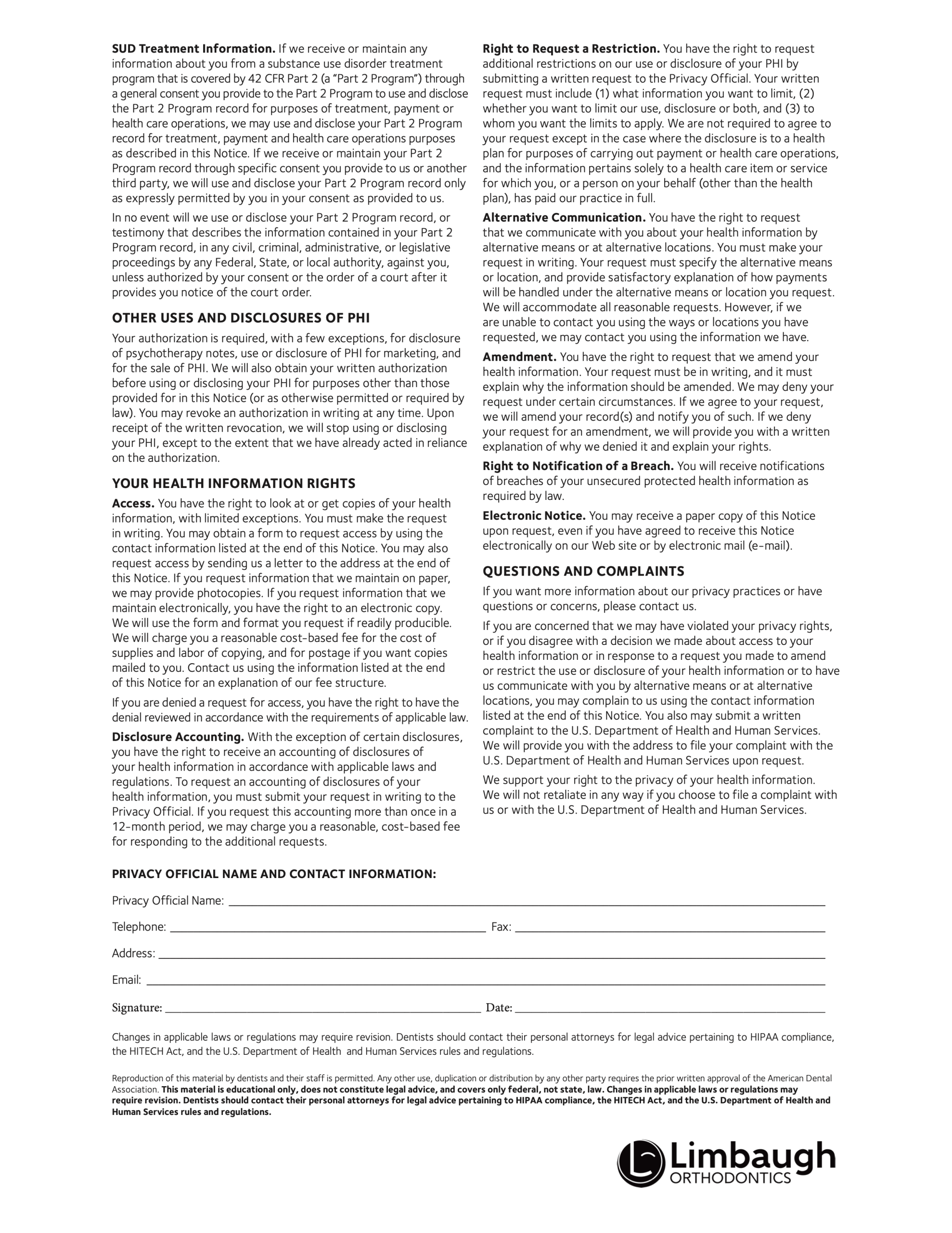 Privacy notice page 2